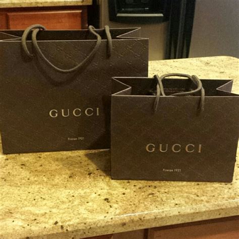 gucci black stained|white gucci shopping bag.